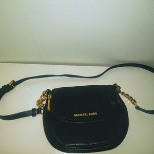 Michael Kors crossbody black leather bag
